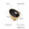 New Arrival Stainless Steel Rose Gold Rope Shape Design Rings